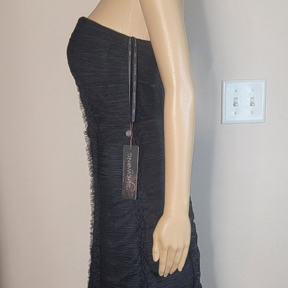 NWT Beautiful Sue Wong Dress Party Dress in Black - Picture 2 of 3